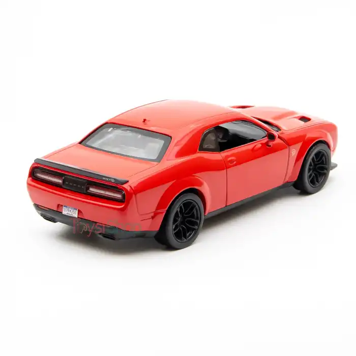 Motor Max 1:24 2018 Dodge Challenger SRT Hellcat Widebody Die-Cast Kırmızı Model Araba - 79350