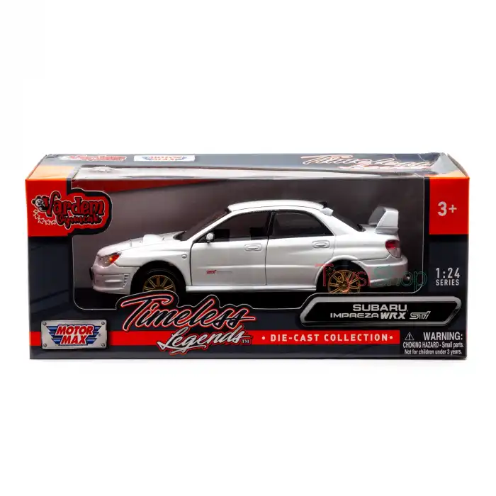 Motor Max 1:24 Subaru Impreza WRX STI Beyaz - 73330