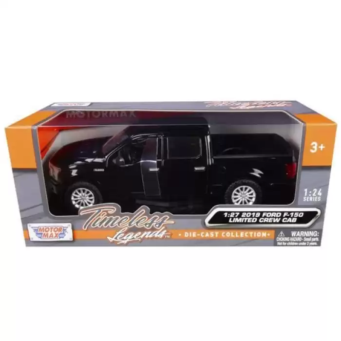 Motor Max 1:27 2019 Ford F-150 Lariat Crew Cab - Siyah