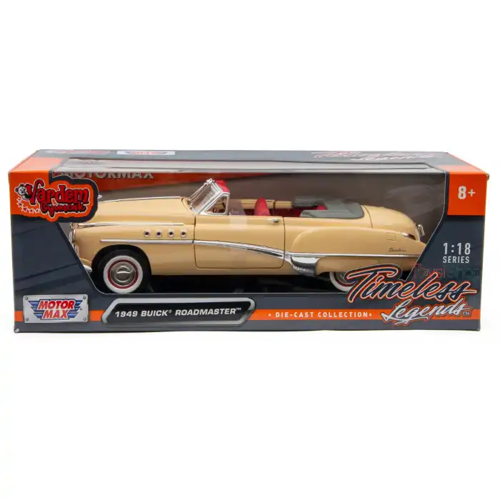 Motor Max 1:18 1949 Buick Roadmaster Diecast Model Araba Bej - 73116