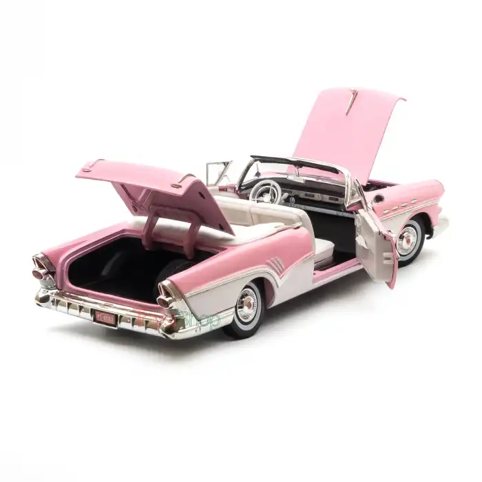 Motor Max 1:18 1957 Buick Roadmaster Pembe Klasik Model Araba - 73152
