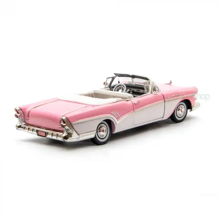 Motor Max 1:18 1957 Buick Roadmaster Pembe Klasik Model Araba - 73152