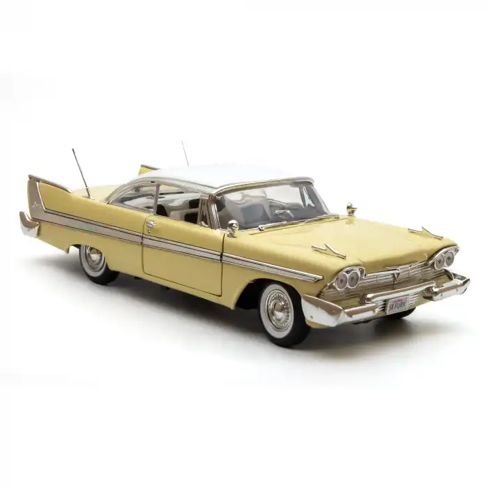 Motor Max 1:18 1958 Plymouth Fury Diecast Model Araba Sarı - 73115