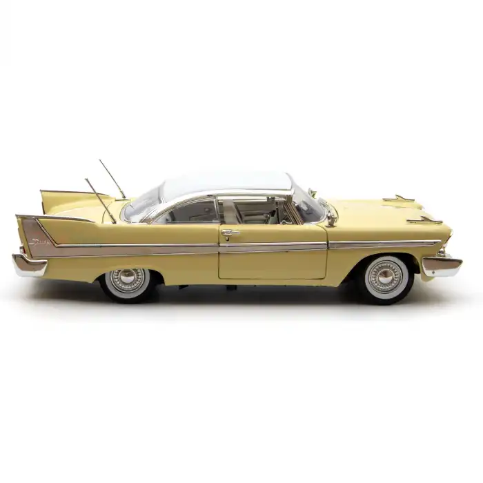 Motor Max 1:18 1958 Plymouth Fury Diecast Model Araba Sarı - 73115