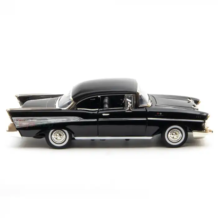 Motor Max 1:18 1957 Chevy Bel Air Siyah Klasik Model Araba - 73180
