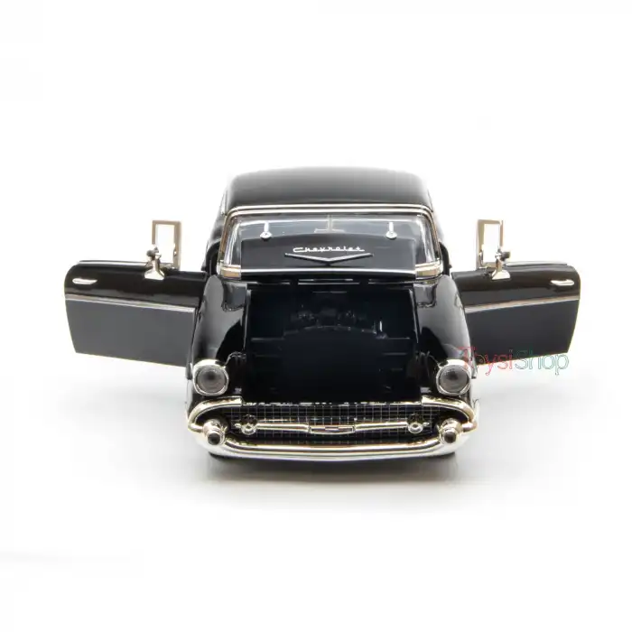 Motor Max 1:18 1957 Chevy Bel Air Siyah Klasik Model Araba - 73180