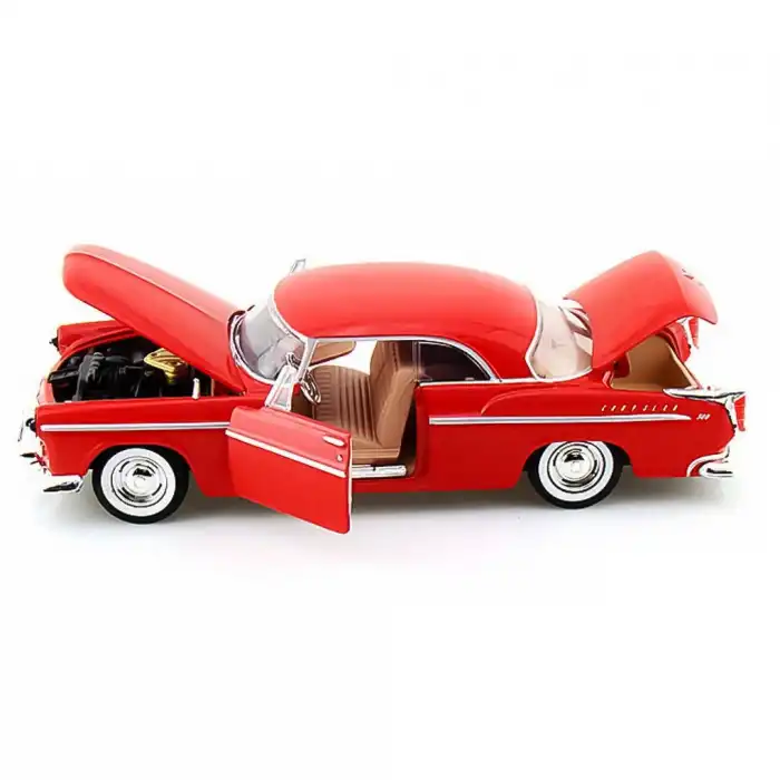 Motor Max 1:24 1955 Chrysler C300 Diecast Model Araba Kırmızı - 73302