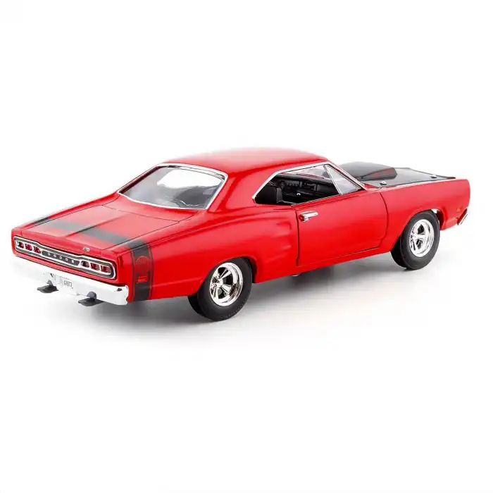Motor Max 1:24 1969 Dodge Coronet Super Bee Diecast Model Araba Kırmızı - 73315