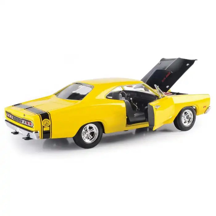 Motor Max 1:24 1969 Dodge Coronet Super Bee Diecast Model Araba Sarı - 73315