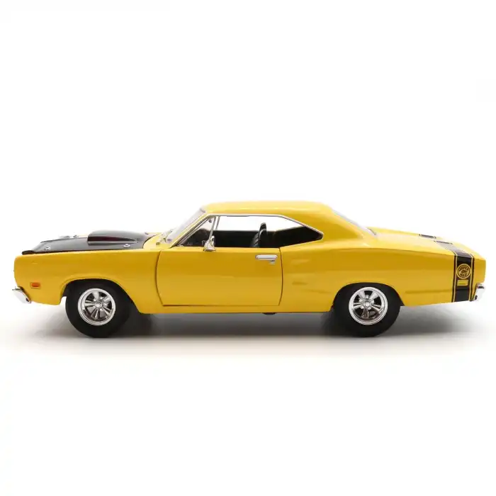 Motor Max 1:24 1969 Dodge Coronet Super Bee Diecast Model Araba Sarı - 73315