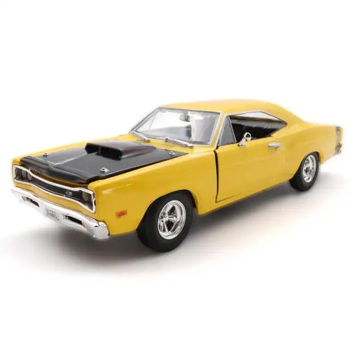 Motor Max 1:24 1969 Dodge Coronet Super Bee Diecast Model Araba Sarı - 73315
