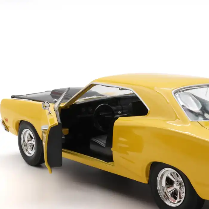 Motor Max 1:24 1969 Dodge Coronet Super Bee Diecast Model Araba Sarı - 73315