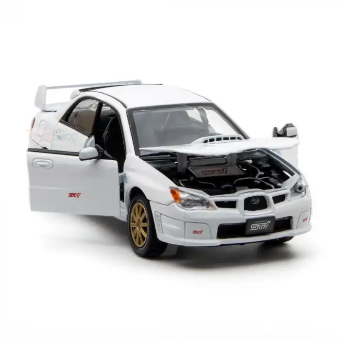 Motor Max 1:24 Subaru Impreza WRX Sti Diecast Model Araba Beyaz - 73330