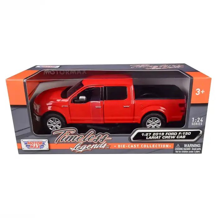 Motor Max 1:27 2019 Ford F-150 Lariat Crew Cab Diecast Model Araba  Kırmızı - 76361