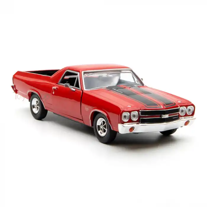 Motor Mxx 1:24 1970 Chevy El Camino SS 396 Diecast Model Araba Kırmızı - 79347
