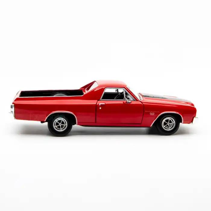 Motor Mxx 1:24 1970 Chevy El Camino SS 396 Diecast Model Araba Kırmızı - 79347