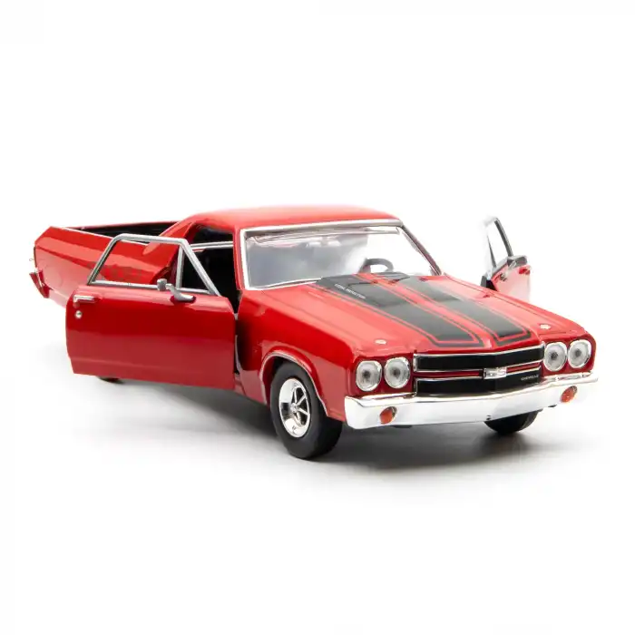 Motor Mxx 1:24 1970 Chevy El Camino SS 396 Diecast Model Araba Kırmızı - 79347