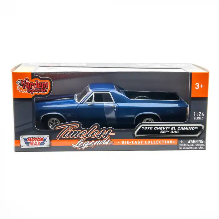 Motor Mxx 1:24 1970 Chevy El Camino SS 396 Diecast Model Araba Lacivert - 79347