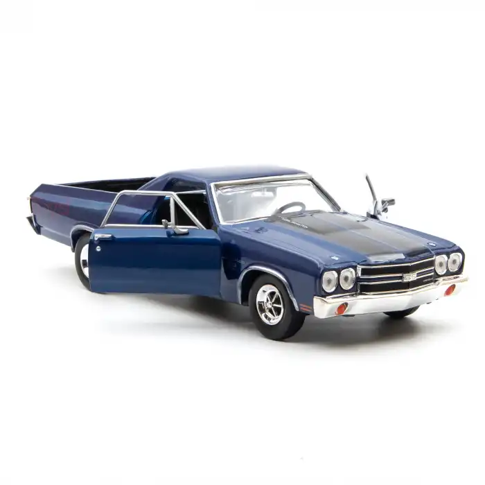 Motor Mxx 1:24 1970 Chevy El Camino SS 396 Diecast Model Araba Lacivert - 79347