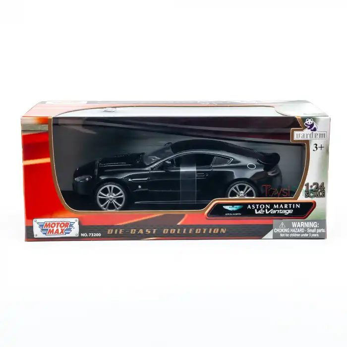 Motormax 1:24 Aston Martin V12 Vantage Diecast Model Araba Siyah - 73357