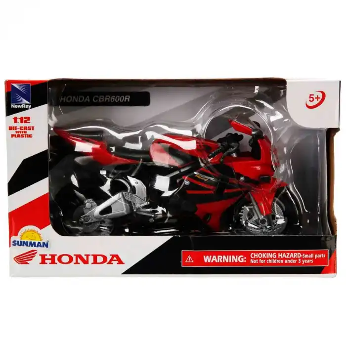 New-Ray 1:12 Honda CBR 600R Model Motosiklet Kırmızı Siyah - 42603