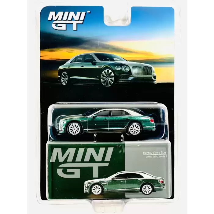 [Ön Satış] Mini GT 1/64 Bentley Flying Spur White Sand Verdant MGT00867-BL