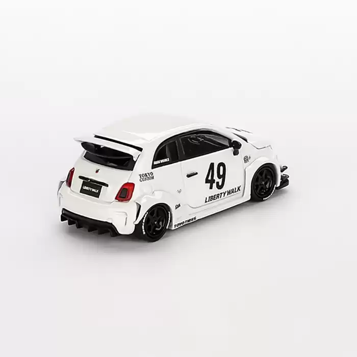 Mini GT 1/64 LB-WORKS x Abas Works ABARTH 595 Gara White - MGT00809