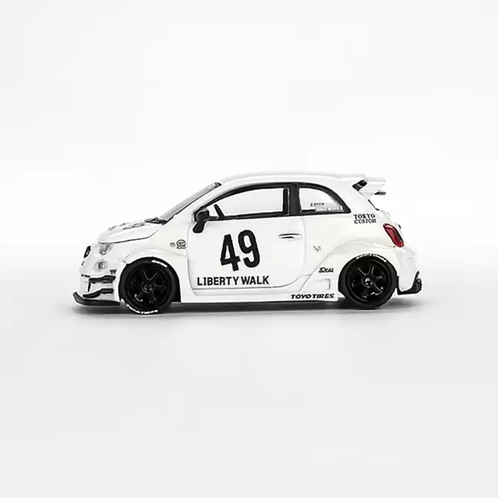 Mini GT 1/64 LB-WORKS x Abas Works ABARTH 595 Gara White - MGT00809