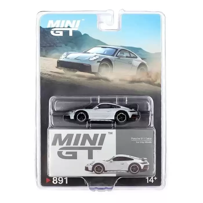 [Ön Satış] Mini GT 1/64 Porsche 911 Dakar Ice Gray Metallic - MGT00891-BL