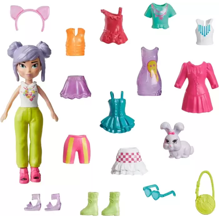 Polly Pocket Farklı Kombin Eğlencesi Oyun Setleri HKV88-HKV94
