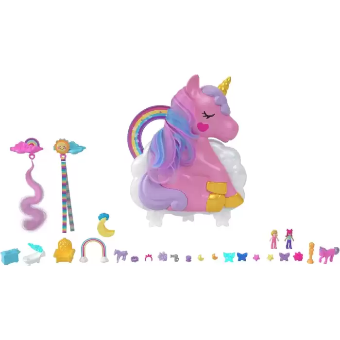 Polly Pocket Tek Boynuzlu Atın Gökkuşağı Salonu, HKV51
