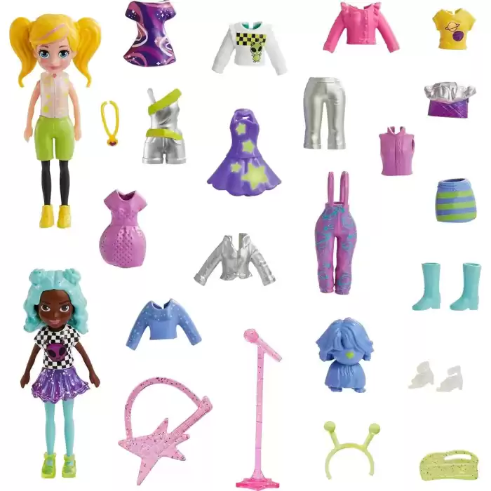 Polly Pocket ve Arkadaşları Farklı Moda Aksesuarları Oyun Setleri HNF51-HKV97