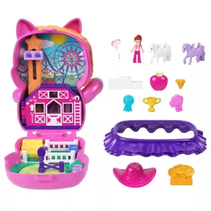 Polly Pocket ve Maceraları Kompakt Oyun Seti JFG56 - Midilli