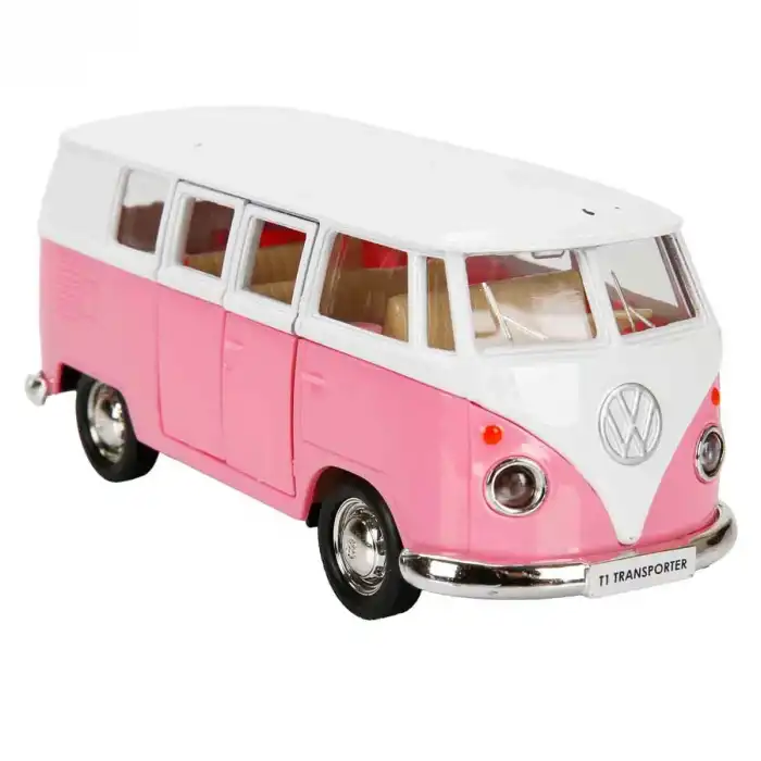 RMZ City Pembe Serisi Die Cast Model Araba 1:32 - Volkswagen T1 Transporter