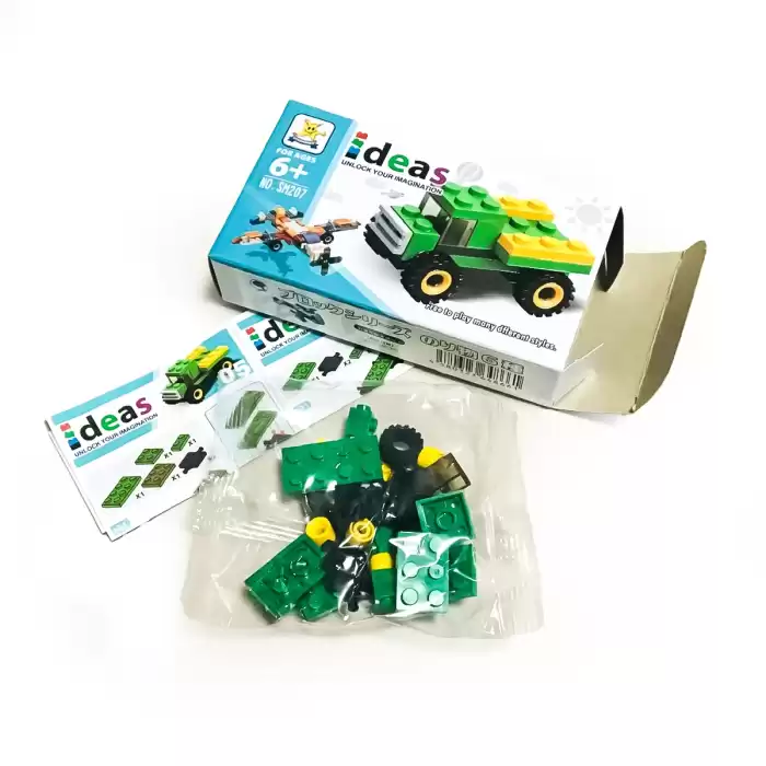 İdeas - 6 in 1 - Blok Oyuncak Pervaneli Uçak SM207-B