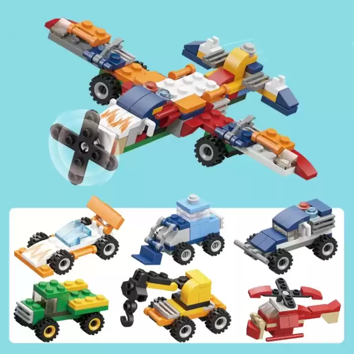 Bricks - City Series Pervaneli Uçak ve Hücüm Bot 207C