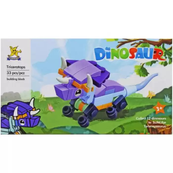 Bricks - Triceratops Blok Oyuncak SM195B - 06