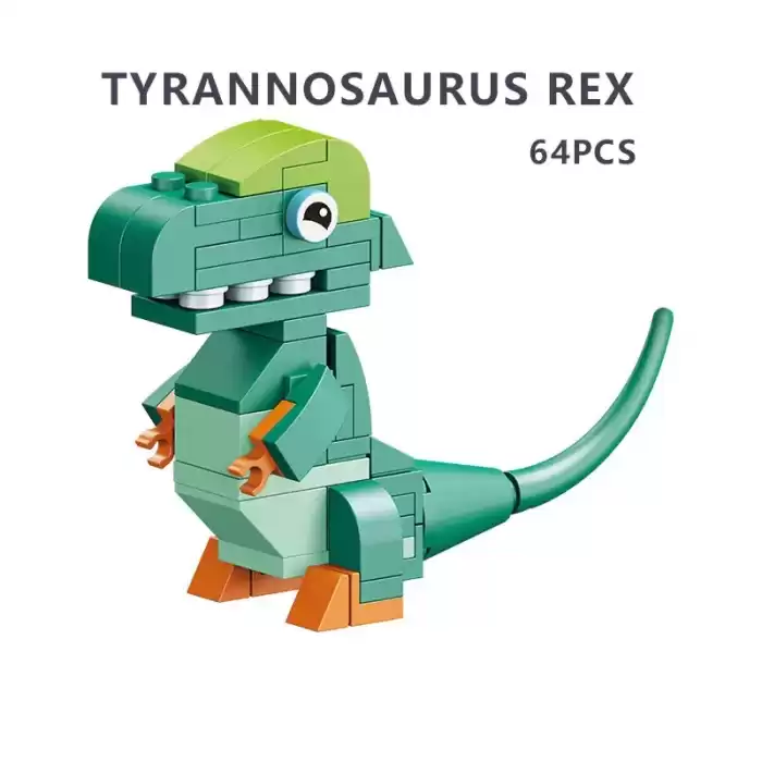 Kızılkaya - Tyrannosaurus Dinozor Blok Oyuncak - SM2550-01