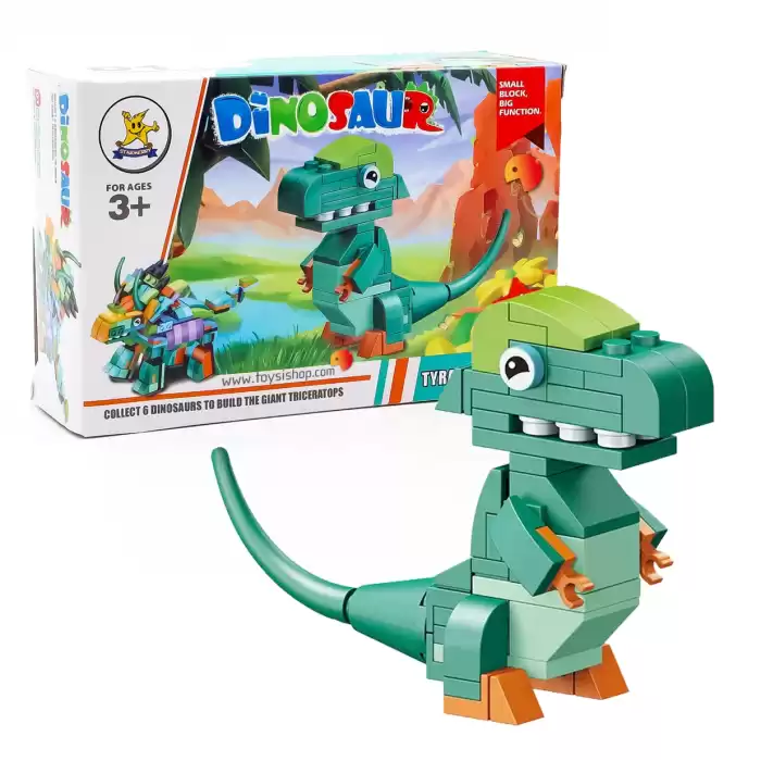 Kızılkaya - Tyrannosaurus Dinozor Blok Oyuncak - SM2550-01