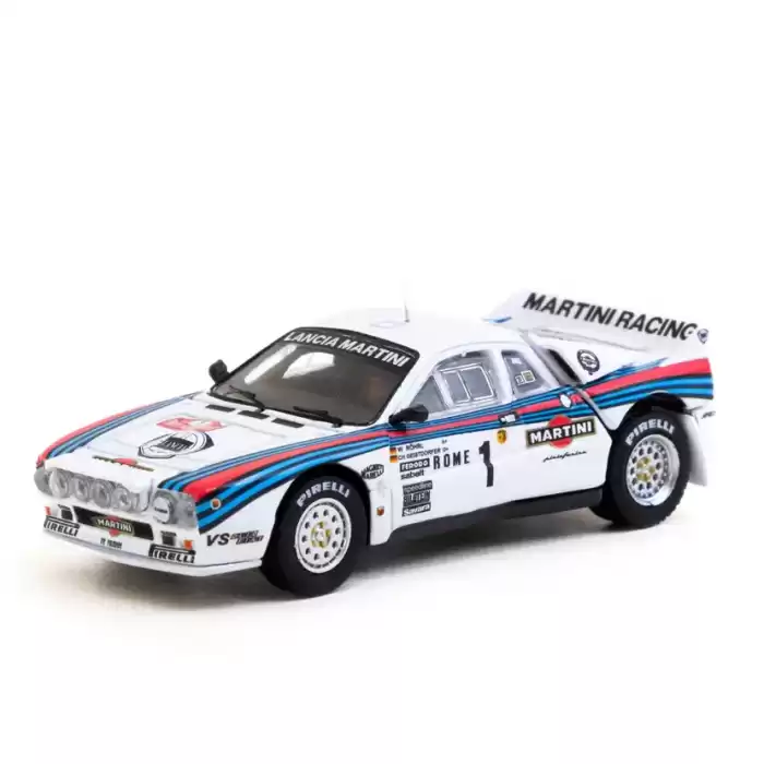Tarmac Works 1/64 Lancia 037 Rally Rally Monte Carlo 1983 #1 with Tarmac Cards - HOBBY64+ T64P-TL002-83RMC01