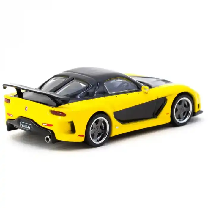 Tarmac Works 1/64 Mazda RX-7 VeilSide Fortune7 Yellow / Black - GLOBAL64