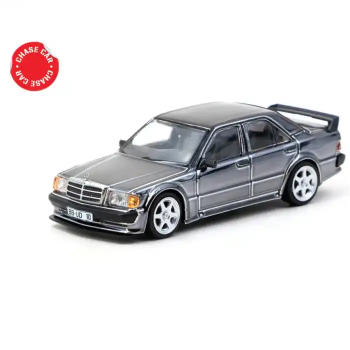 Tarmac Works 1/64 Mercedes-Benz 190 E 2.5-16 EVO 1 Blue-Black Metallic - GLOBAL64