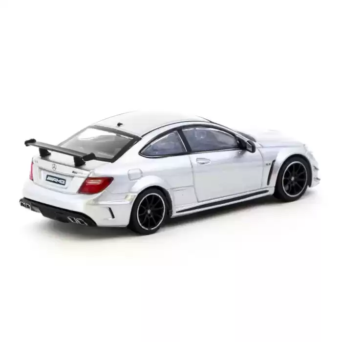 Tarmac Works 1/64 Mercedes-Benz C 63 AMG Coupé Black Series Silver Metallic - GLOBAL64 T64G-009-SL