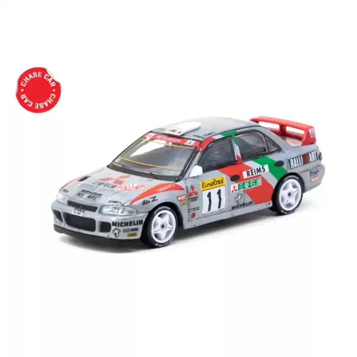 Tarmac Works 1/64 Mitsubishi Lancer Evolution II Rallye Monte-Carlo 1995 #11 GLOBAL64 T64G-049-95MCR11