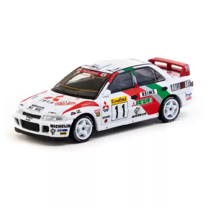 Tarmac Works 1/64 Mitsubishi Lancer Evolution II Rallye Monte-Carlo 1995 #11 GLOBAL64 T64G-049-95MCR11