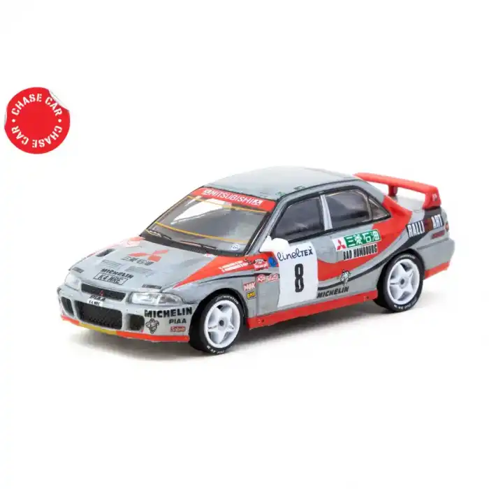 Tarmac Works 1/64 Mitsubishi Lancer Evolution Rallye Monte-Carlo 1993 #8 - GLOBAL64 T64G-048-93MCR08