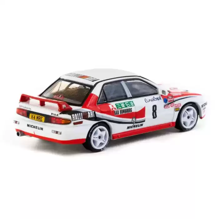 Tarmac Works 1/64 Mitsubishi Lancer Evolution Rallye Monte-Carlo 1993 #8 - GLOBAL64 T64G-048-93MCR08