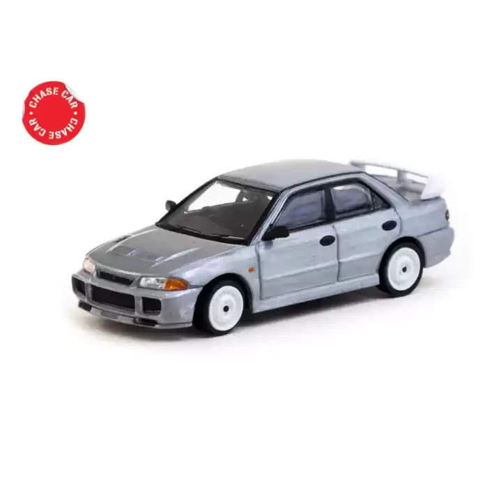 Tarmac Works 1/64 Mitsubishi Lancer RS Evolution III White - Lamley Special Edition - GLOBAL64 T64G-050-RS