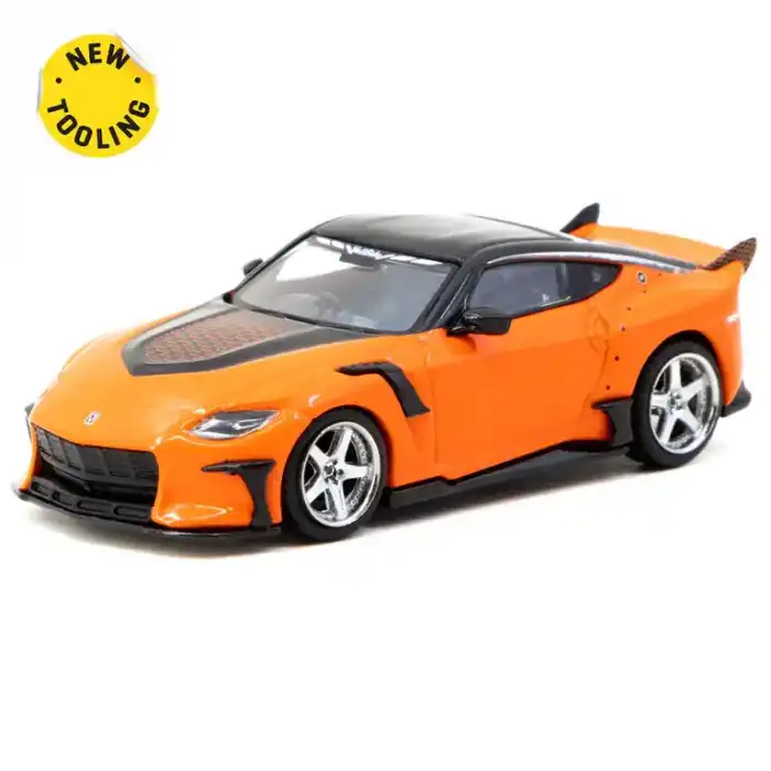 Tarmac Works 1/64 Nissan VeilSide FFZ400 Fairlady Z Orange - GLOBAL64