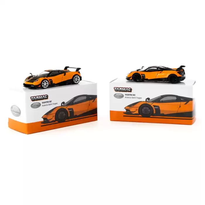 Tarmac Works 1/64 Pagani Huayra BC Arancio Saint Tropez - GLOBAL64 T64G-TL014-OR